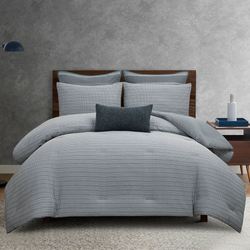 Aurora Mini Comforter Set Dark Gray