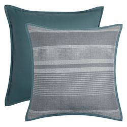 Aurora Reversible Flanged European Sham Only Dark Gray