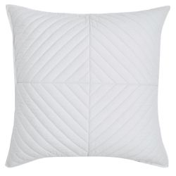 Zeus Quilted European Sham Only Light Gray