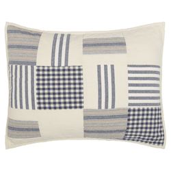 Doylestown Quilted Patchwork Sham Only Denim