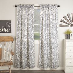 Doylestown Tailored Curtain Pair Denim 80 x 84