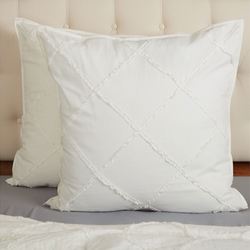 Kathryn Tailored European Sham Only Ivory