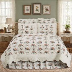 Rosehill Cottage Floral Quilt Multi Warm