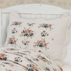 Rosehill Cottage Floral Scalloped Sham Only Multi Warm