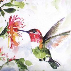 Hovering Hummingbird Pillow Multi Earth