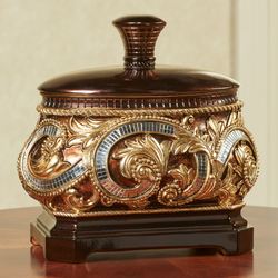 Daniella Decorative Covered Box Mahogany