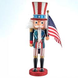 Uncle Sam Hollywood Nutcracker Figure Red