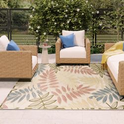Lenora Rectangle Rug Green 53 x 75