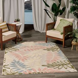 Lenora Rectangle Rug Green 36 x 56