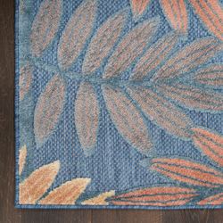 Lenora Rectangle Rug Peach 53 x 75