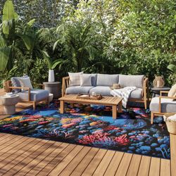 Oceanne Rectangle Rug Multi Jewel 710 x 910