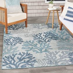 Coral Shore Rectangle Rug 4 x 6
