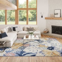 Hallie Rectangle Rug Denim 53 x 73