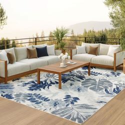 Hallie Rectangle Rug Navy 710 x 910