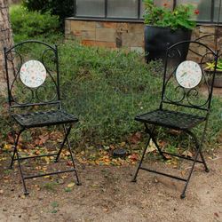 Botanic Picks Bistro Chairs Only Blush Set of Two