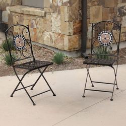 Portofino Bistro Chairs Only Multi Earth Set of Two