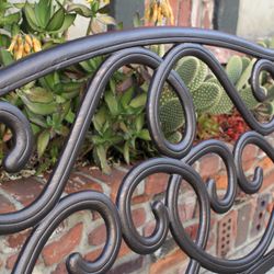 Classic Scroll Aluminum Bench