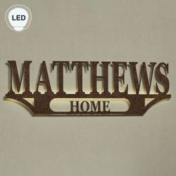 Lucent LED Personalized Wall Art Sign