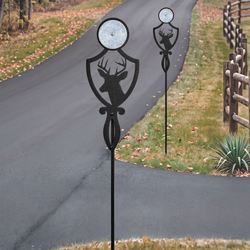 Pathways Crest Deer Reflective Driveway Marker Stakes Set of Two