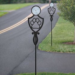 Pathways Crest Paw Reflective Driveway Marker Stakes Set of Two