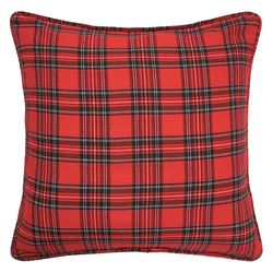 Arlington Plaid Decorative Pillow Red