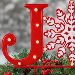 Joy LED Planter Stake Red