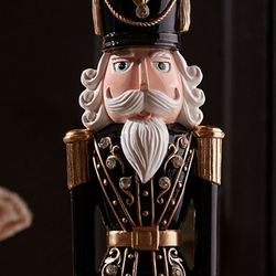 Christmas Soldier Figure Black/Gold