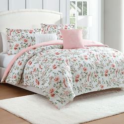 Mayfair Floral Comforter Bed Set Pink