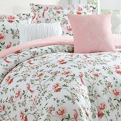 Mayfair Floral Comforter Bed Set Pink