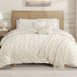 French Fancy Comforter Bed Set Ivory