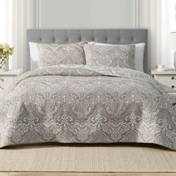 Victoria Mini Quilt Set Light Taupe