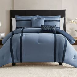 Hamden Comforter Bed Set Blue
