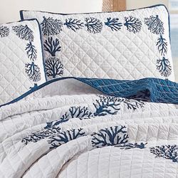 Tranquil Reef Mini Quilt Set White