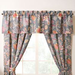Mia Tailored Valance Gray 80 x 17