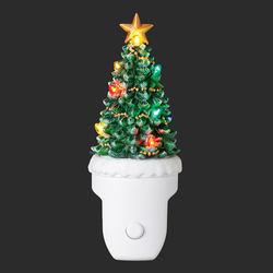 Adorned Christmas Tree Nightlight Green