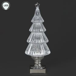 Shimmering Swirl LED Tree Table Accent Clear