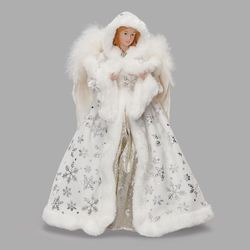 Snowflake Angel Tree Topper White