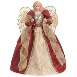 Celeste Angel Tree Topper Burgundy