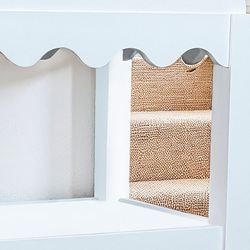 Sienna Scallop Side Table White