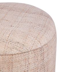 Handwoven Storage Ottoman Beige/Brown