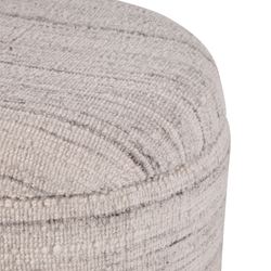 Handwoven Storage Ottoman Ivory/Gray