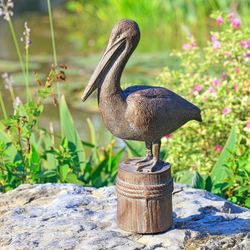 Pelican Garden Sculpture Brown