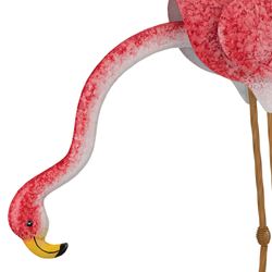 Mama and Baby Flamingo Sculptures Pink Set of Two