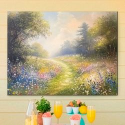 Inspiration Trail Canvas Wall Art Multi Warm