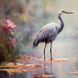 Reflection Pond Canvas Wall Art Multi Warm