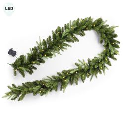 Winter Pine LED Garland Green