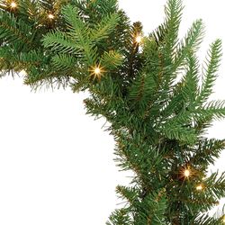 Winter Pine LED Wreath Green