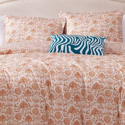 Clay Trees Comforter Bed Set Terra Cotta