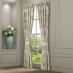 Rita Wide Tailored Curtain Pair Champagne