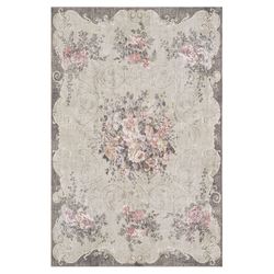 Encompassed Bouquet Rectangle Rug Olive